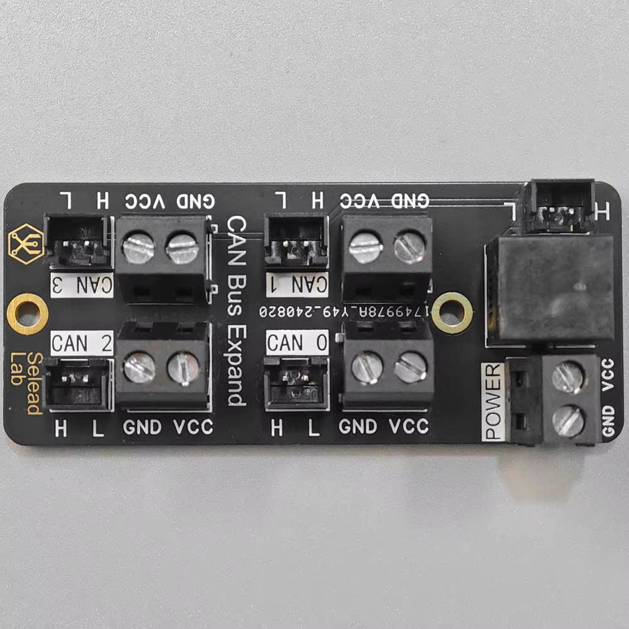 Seleadlab CANBus Erweiterungsboard für Klipper 3D-Drucker in Schwarz mit RJ11-Anschluss und DIN-Schienen-Montage - Bild 2