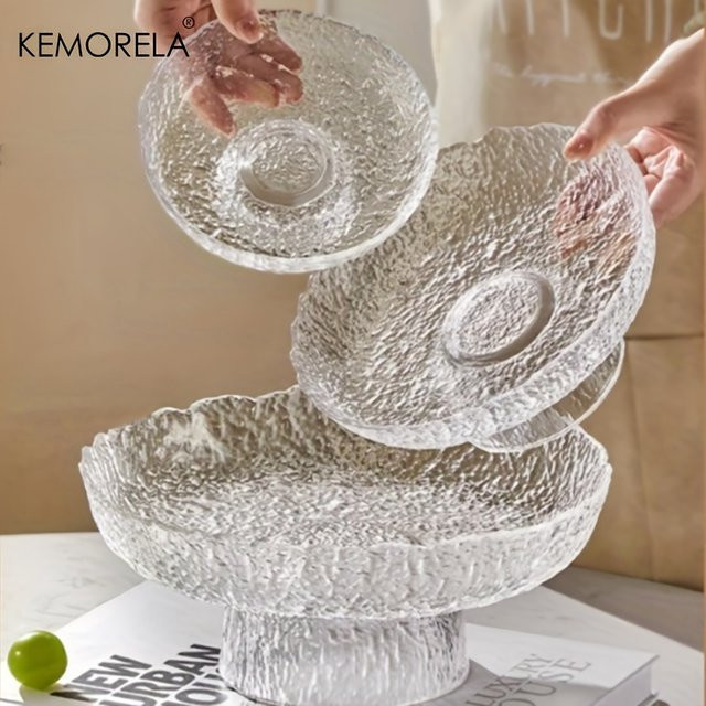 KEMORELA Obstschale aus Glas in Transparent für Snacks und Trockenobst - Bild 1