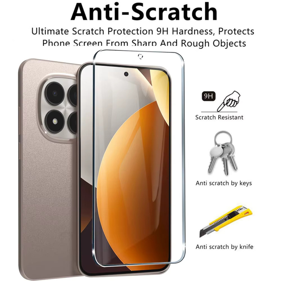 5 Stück HD-Displayschutzfolie aus gehärtetem Glas für Xiaomi Redmi Note 15 14 13 Pro 5G 4G, transparent - Bild 3