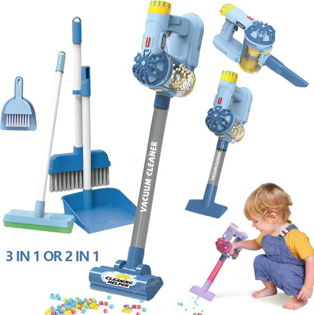 Yunhuisheng Elektrisches Staubsauger Spielzeug Set für Kinder in Blau - Bild 1