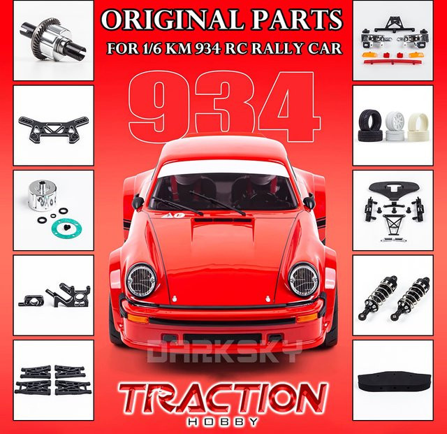 Traction Hobby KM 934, Elektrisches RC-Modell Rallye-Rennwagen, 1:6 - Bild 1