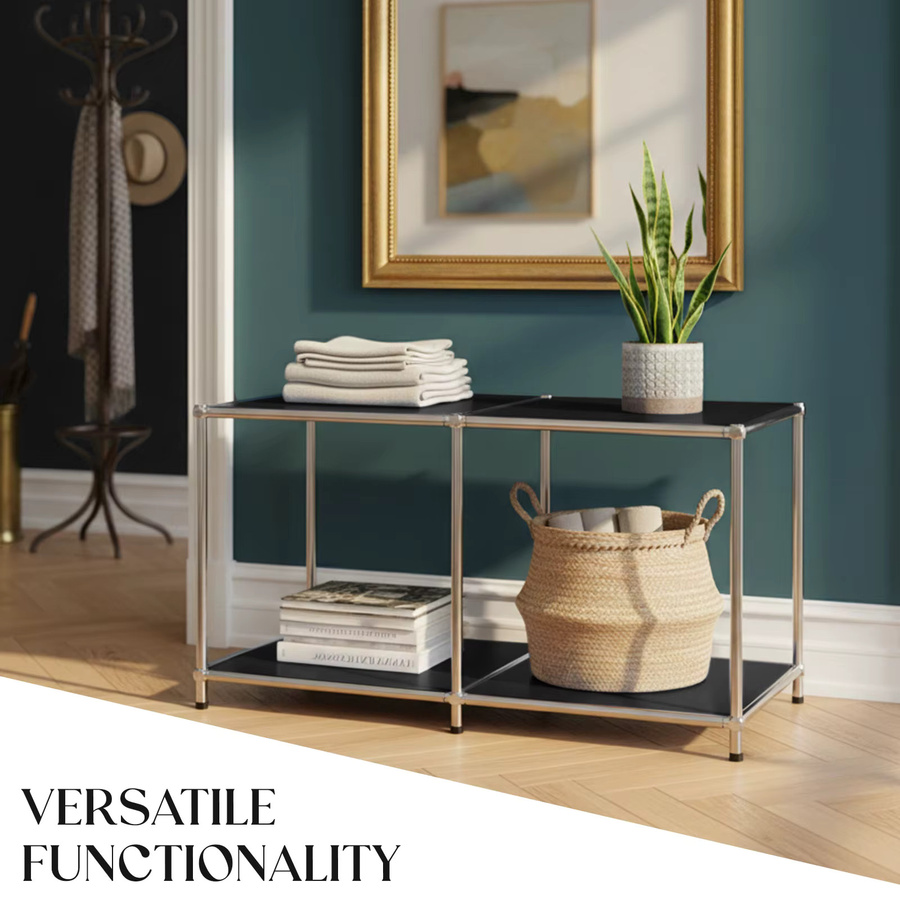 FLOORDIREKT Metallregal Concept Epure MK-016 Sideboard und Ablageregal in Schwarz oder Weiß mit mattem Finish - Bild 3