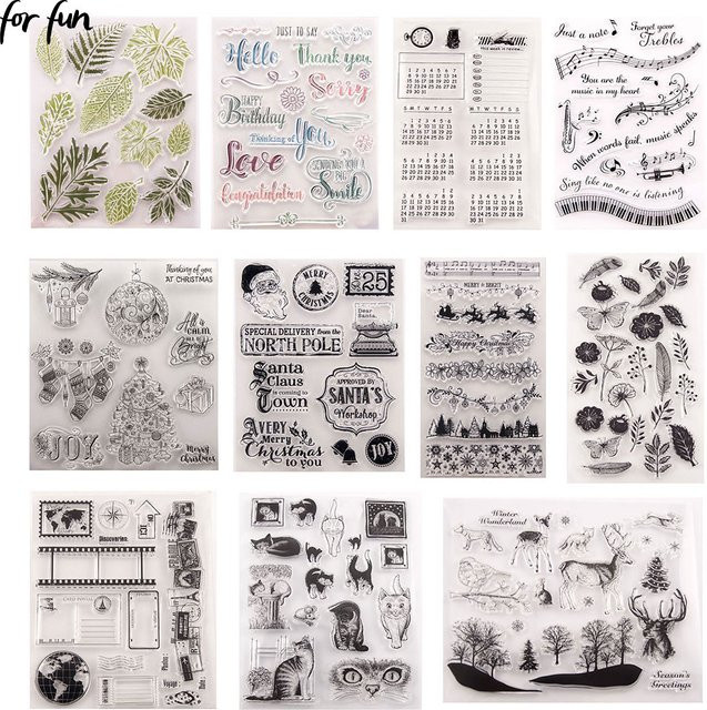 Retro Silikon Stempel Transparent für Scrapbooking und DIY Dekoration - Bild 1