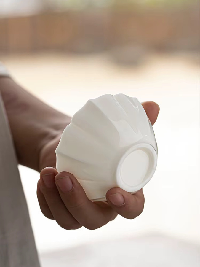 Weiße Porzellan Teetasse aus Keramik für dein Kung Fu Tee Set - Bild 6