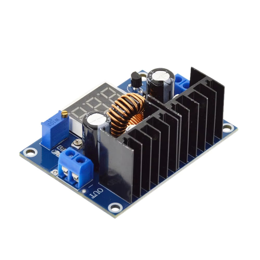 diymore XL4016 DC-DC Step-Down-Modul mit PWM, LED-Voltmeter, einstellbar, 4–36 V bis 1,25–36 V, 8 A, 200 W, Blau - Bild 2