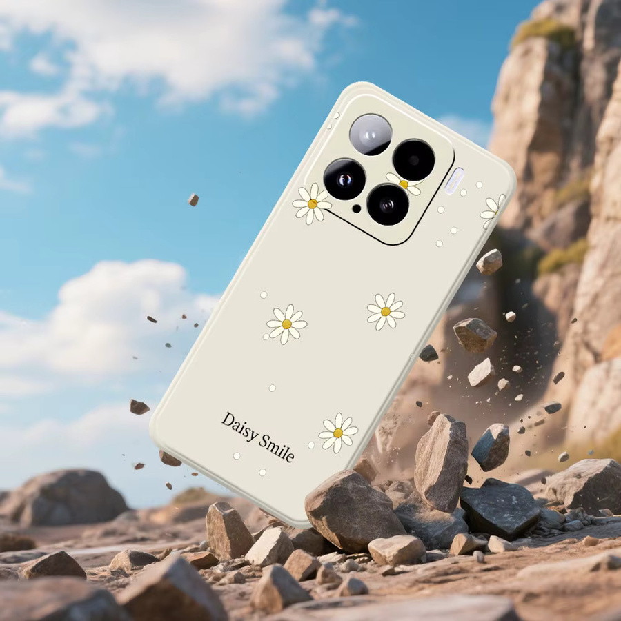Daisy Silikon Handyhülle für Xiaomi Mi 15 Ultra Mi 14T 13T 12T 11T Pro in Weiß - Bild 2