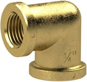 Riegler Winkelstück 90 Grad innen/innen G 2 aus Messing in Gold - Bild 1