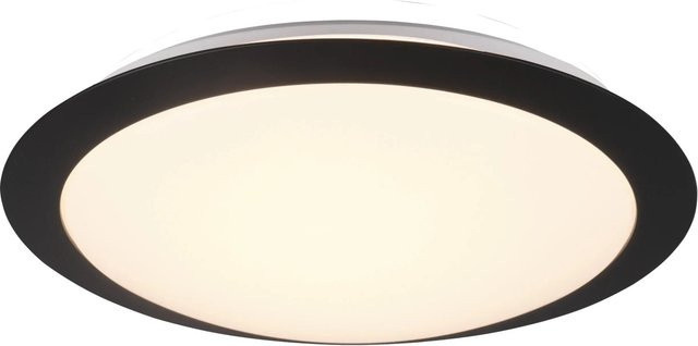 Trio LED-Deckenleuchte Umberto in Schwarz Matt für das Badezimmer, B/T/H: 29 x 29 x 8 cm - Bild 1