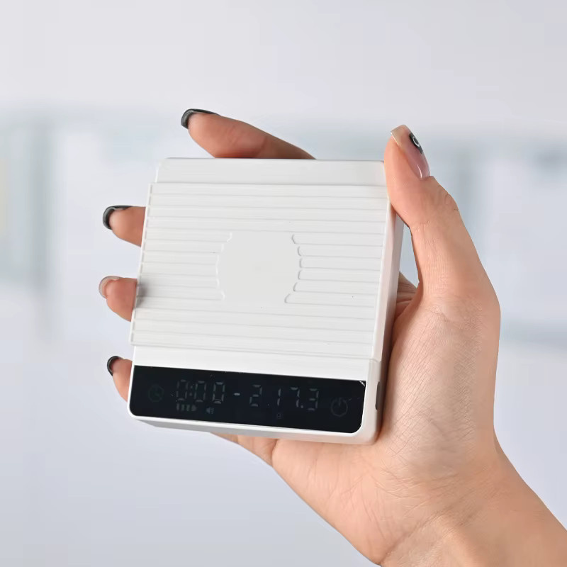 HAVMORE Smarte elektrische Kaffeewaage mit Timer in Weiß, Kapazität 2 kg, Genauigkeit 0,1 g - Bild 3