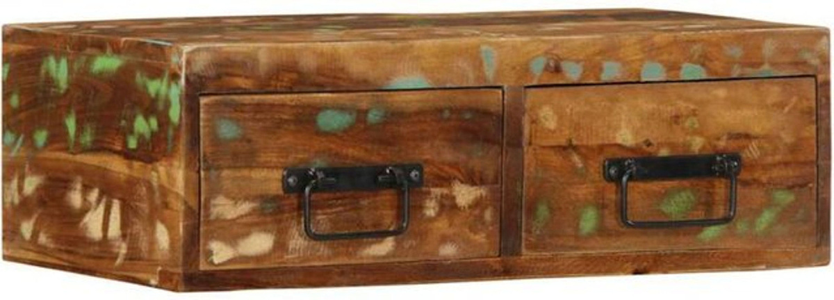 Vidaxl TV-Schrank aus Massivholz im Industrial Design, Braun, B/T/H: 60 x 30 x 19 cm - Bild 1