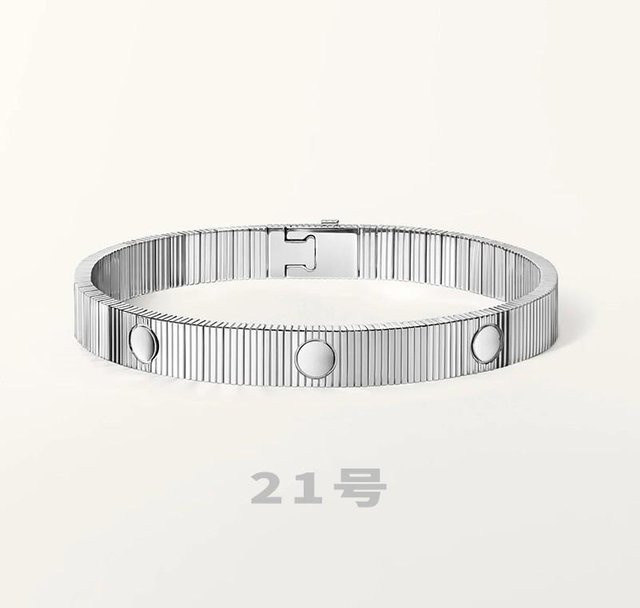 FFJB Armband Edelstahl Titan, Silber, Unisex, 21cm - Bild 1
