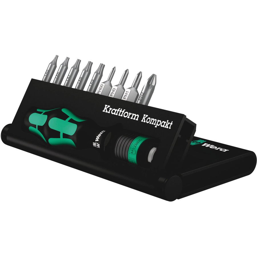 Wera Kraftform Kompakt 11 Plus 05 Bit-Set 10-teilig mit Phillips und Torx aus Stahl - Bild 2
