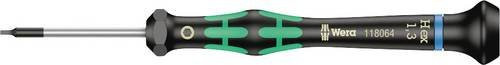 Wera Elektroniker-Sechskantschraubendreher 2054, 6-Kant 1,3 mm, Klingenlänge: 40 mm, Schwarz - Bild 1