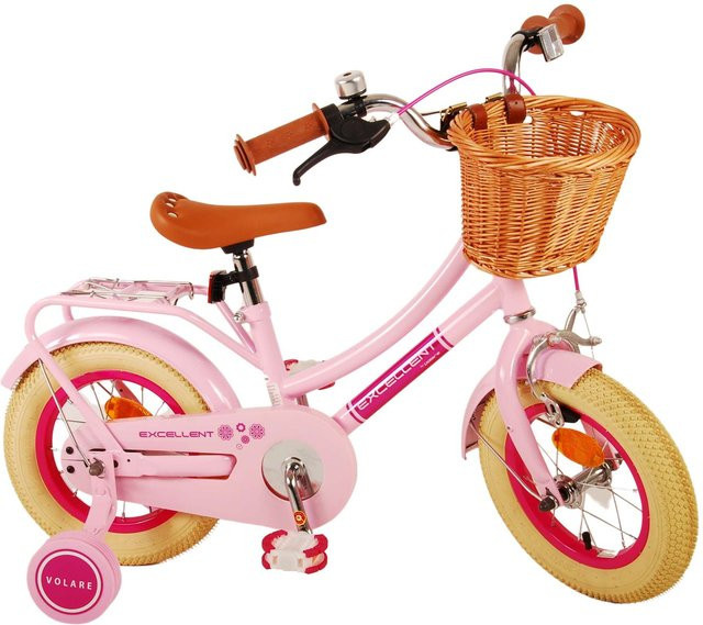 TPFSports Excellent Kinderfahrrad, Mädchen, 12 Zoll, Rosa, Rücktritt + Handbremse - Bild 1
