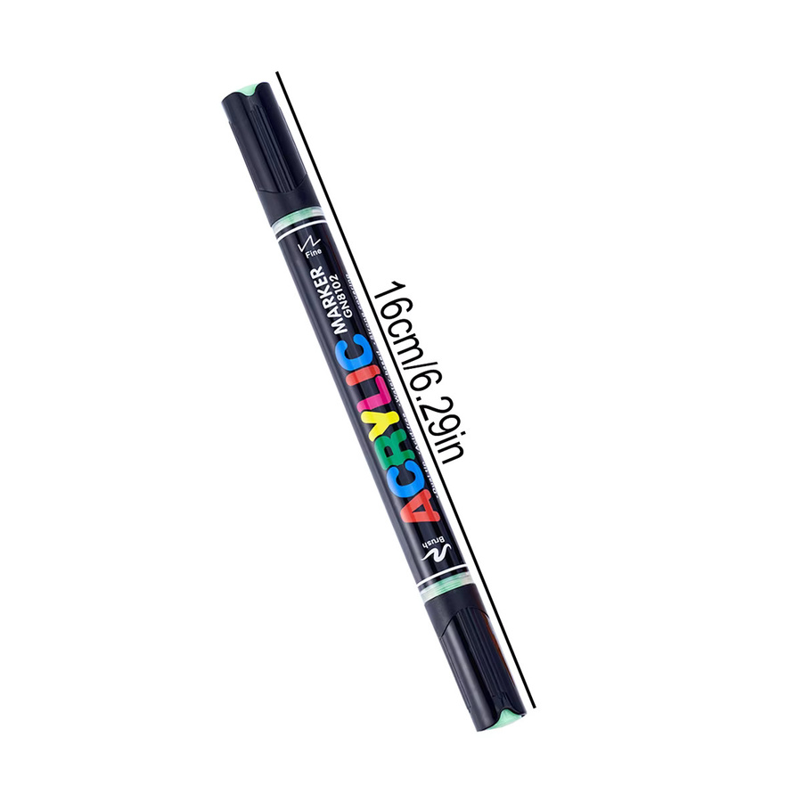Doppelseitige Acryl-Farbmarker mit 36 Farben, Permanente Kunstmarker mit Pinselspitze zum Skizzieren und Zeichnen für Erwachsene, Multicolour - Bild 1
