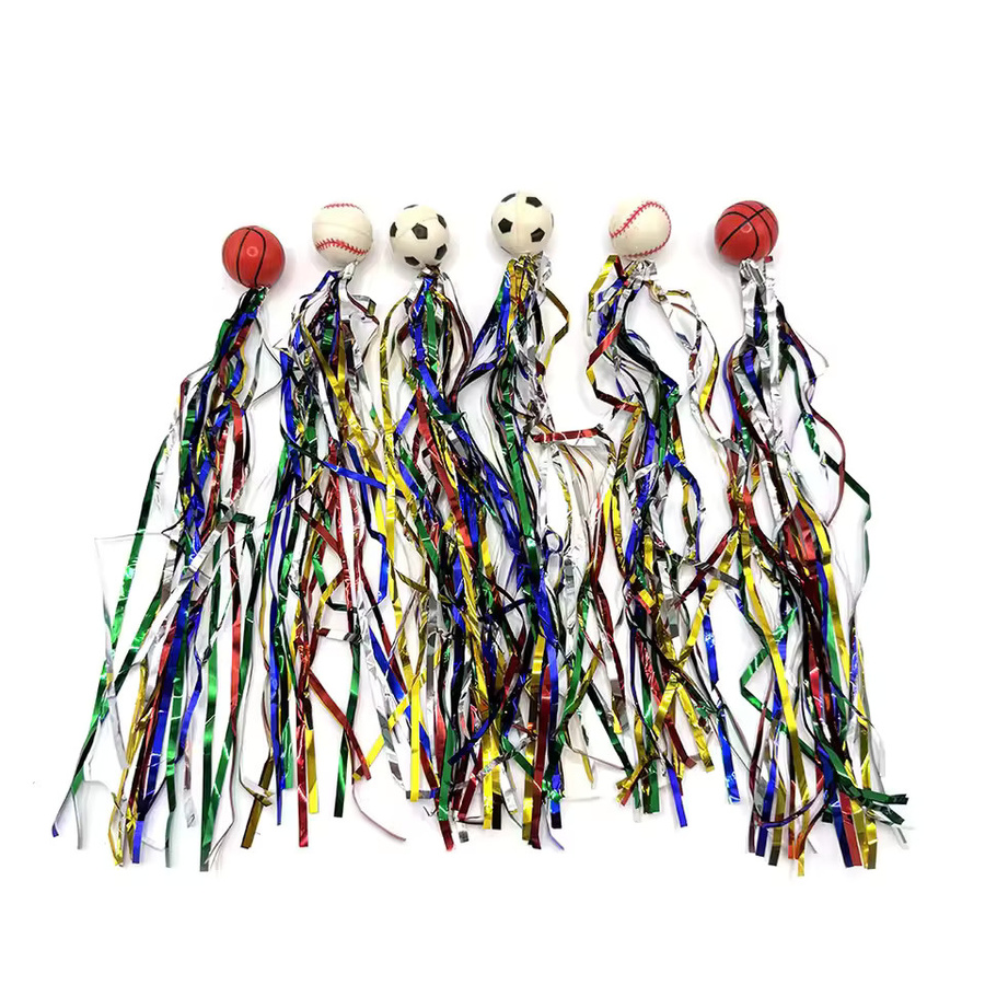 Meade Seidenband-Elastikbälle, 10-teiliges Set, Gold, Bunt / Mehrfarbig - Bild 3