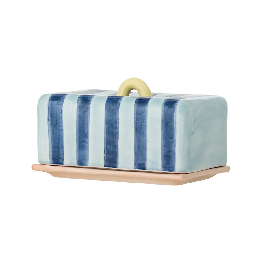 Bloomingville Butterdose aus Steingut in Blau Phoenix - Bild 1