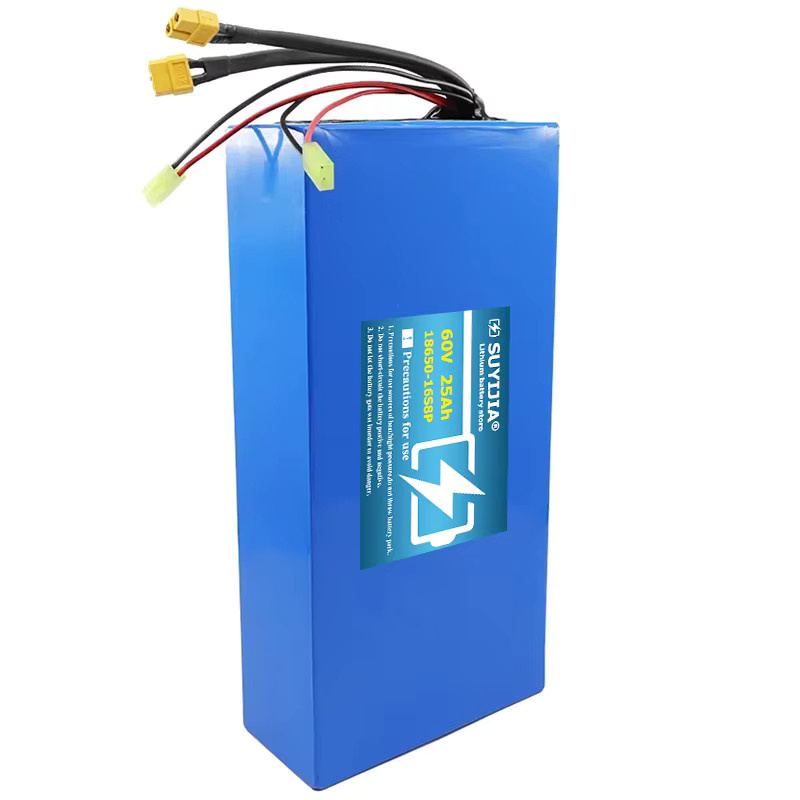 SUYIJIA Lithium-Ionen-Akku 60V 25Ah 16S8P Hochleistungs-Einbau-Akku in Blau mit 30A BMS für Roller und Motorräder - Bild 2