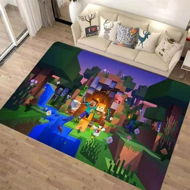 Karpetti 3D M-C Pixel Art Teppich in Multicolour, moderner abstrakter Teppich für Wohnzimmer und Schlafzimmer, B/B: 80 x 120 cm - Bild 1