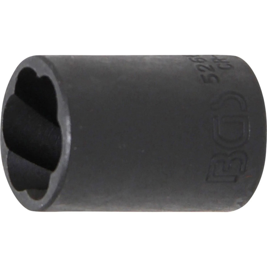 BGS Spiral-Profil-Steckschlüssel-Einsatz Schraubenausdreher mit 1/2 Zoll Innenvierkant und 17 mm Schlüsselweite - Bild 2