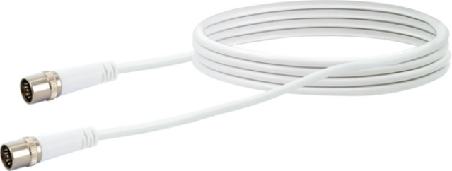 Schwaiger Modem Anschlusskabel für Self-Install mit F-Quick Stecker, Farbe: Weiß, Länge: 3,0 m - Bild 1
