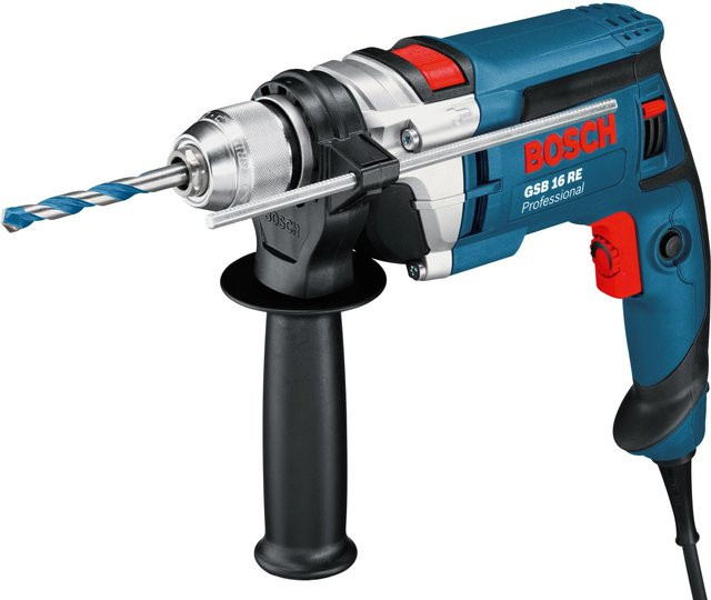 Bosch Professional Schlagbohrmaschine GSB 16 RE in Blau/Schwarz mit 750 W und 2800 U/min - Bild 1