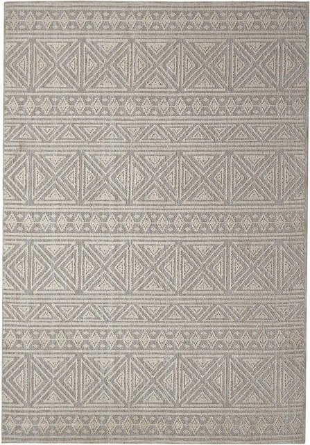 Flair Rugs Kurzflorteppich Lucia in Grau mit geometrischem Design, B/T: 194 x 290 cm - Bild 1