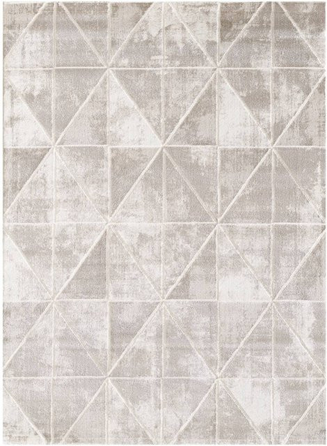 Sanat Teppich Harmony modern geometrisch in Graubraun B/L: 80 x 300 cm - Bild 1