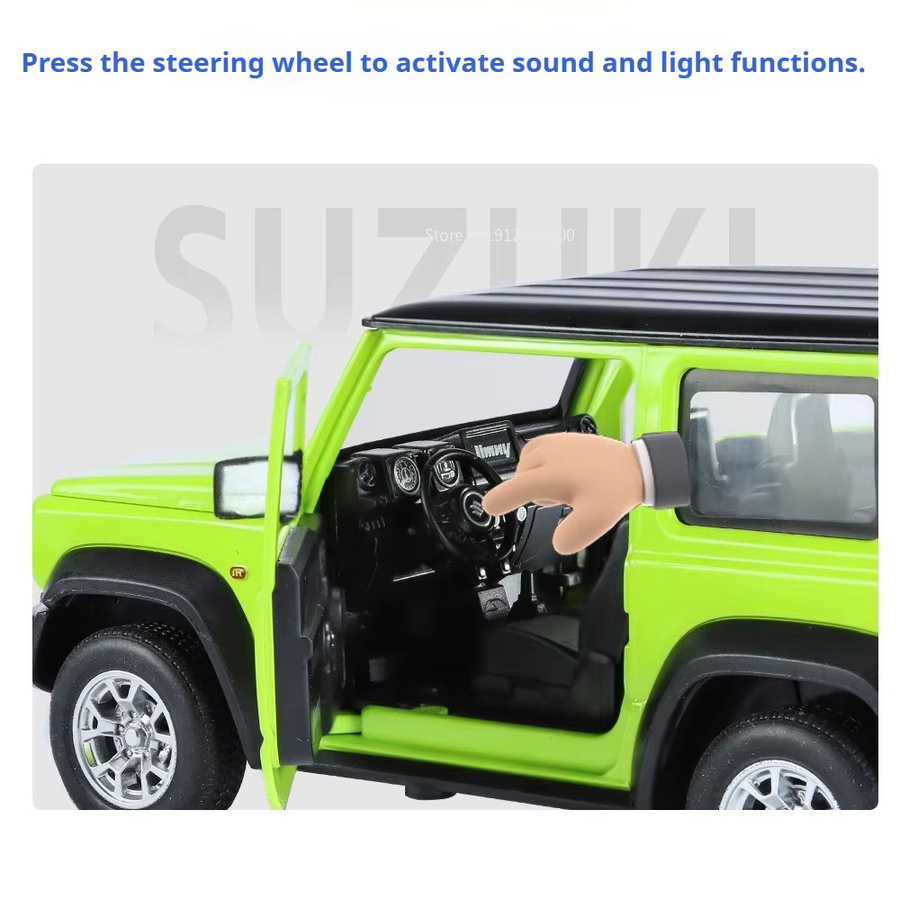 RMZ city Suzuki Jimny Range Rover Automodell, 1:24, mit Licht und Sound - Bild 3