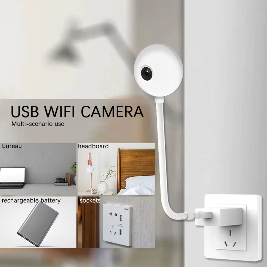 Tuya 5MP Mini WiFi Kamera Indoor 2K Sicherheit Kamera in Weiß mit AI Auto Tracking für Baby Monitor und IP Überwachung - Bild 2