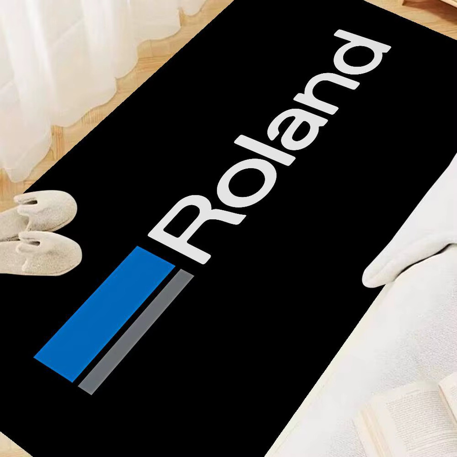 R-Rolands Bodenmatte Multiple Choice in Schwarz, rutschfester Teppich im modernen Retro-Design für Wohnzimmer und Küche - Bild 2