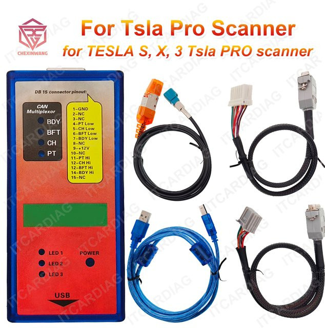 ITCARDIAG Tsla PRO Diagnose- und Programmierwerkzeug für Tesla Model S, X, 3 mit Digram-Netzwerk-Unterstützung - Bild 1