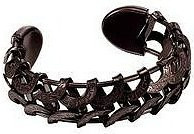 Police Armspange Crescent, schwarz