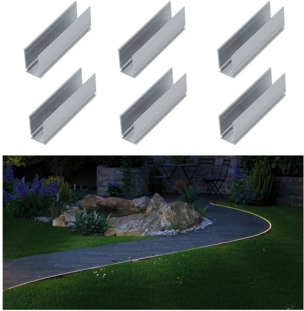 Paulmann Plug & Shine Montageclips für Neon Flex LED-Stripe, 6er Set, Weiß - Bild 2