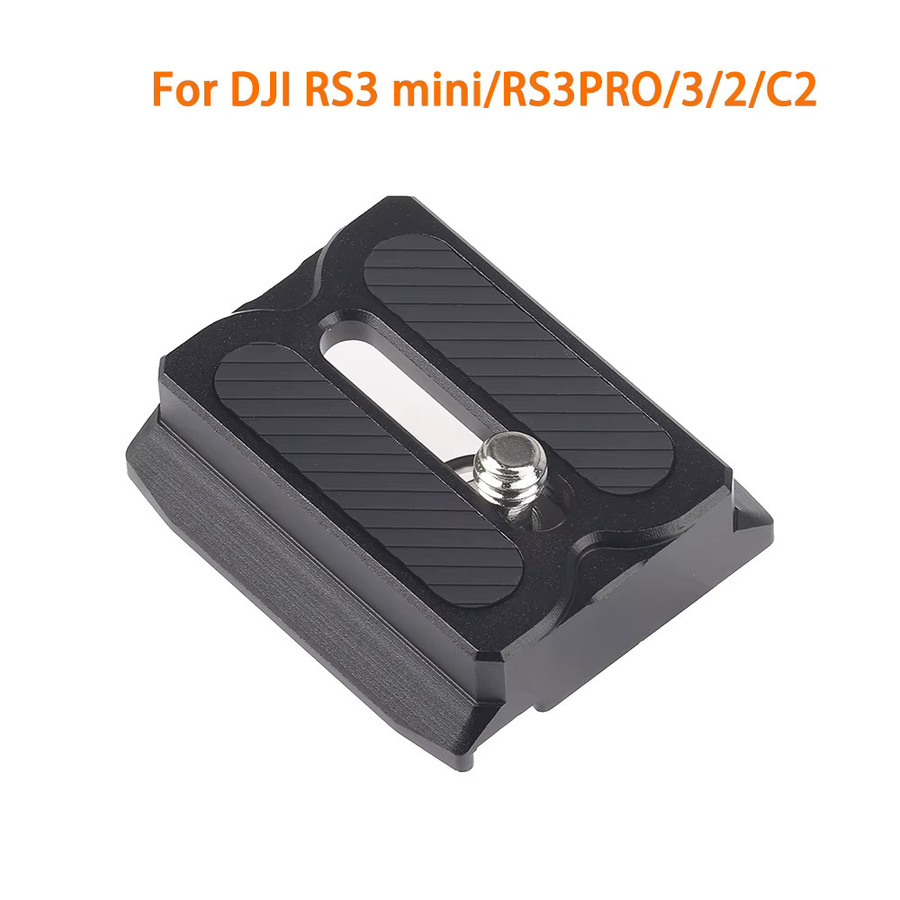 FOTGA Obere Schnellwechselplatte in Schwarz für DJI Ronin RS4, RS4 Pro, RS4 Mini, RS3, RS3 Pro, RS3, RS2 und C2 Stabilisatoren zur Montage an Stativ oder Einbeinstativ - Bild 2