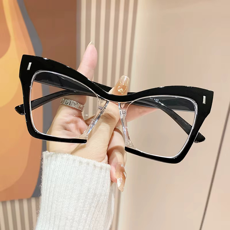 RELEN Cat-Eye Korrektionsbrille, Vollrand, Kunststoff, schwarz, Damen - Bild 1