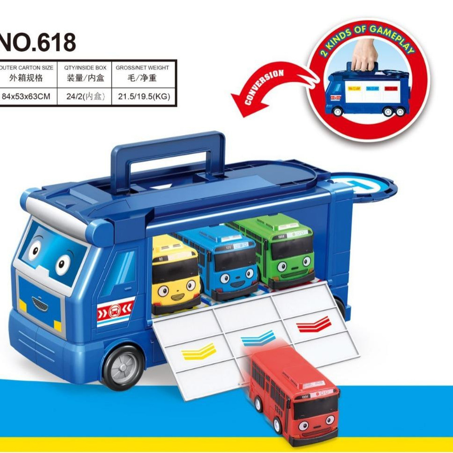 Tayo Minibus Schleuder Krieger Auto Spielzeug Set, ab 14 Jahre - Bild 2