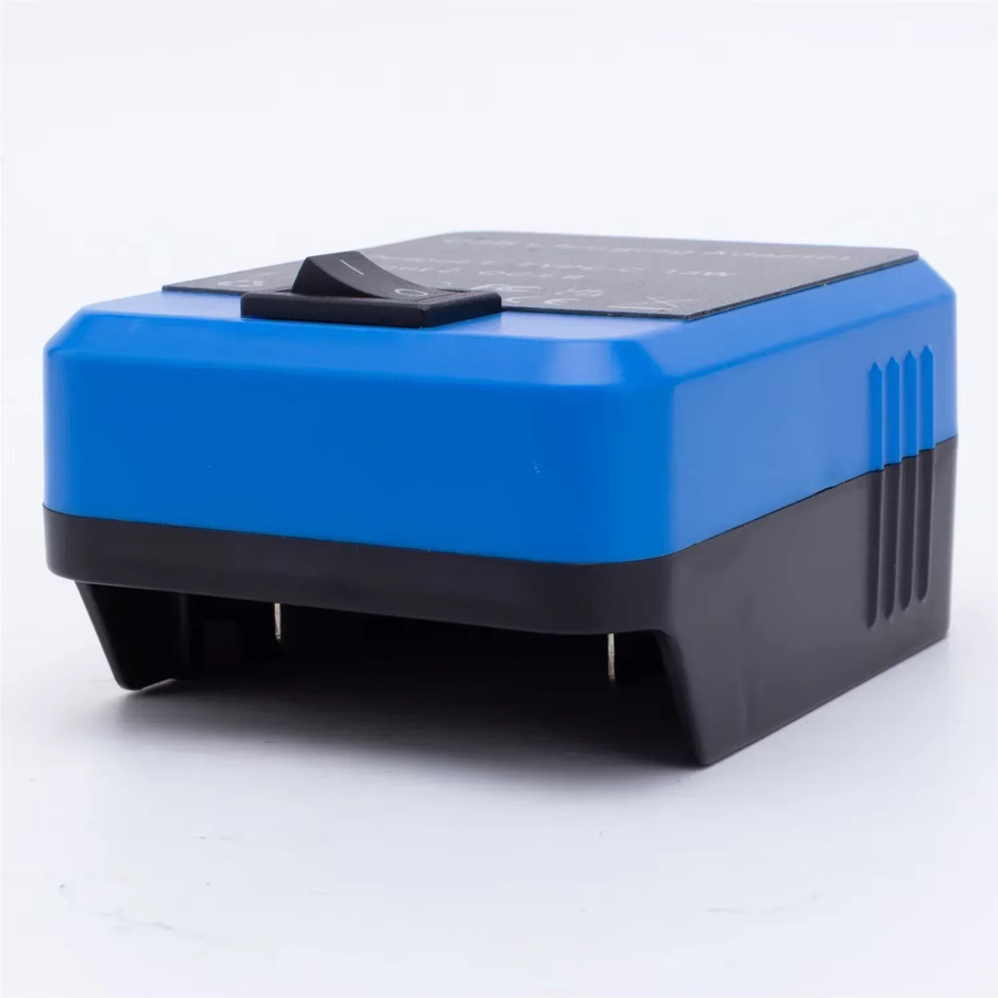 Parkside Adapter-Powerbank in Blau für Milwaukee/Makita 18 V und Parkside X20V Lithium-Batterien mit schneller Ladeschnittstelle für Mobiltelefone und Tablets - Bild 3