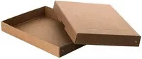 Falken Archivbox PureBox Nature A4 in Braun aus FSC-Pappe mit Beschriftungsfeld, B: 24 cm, H: 4 cm, T: 32 cm - Bild 1