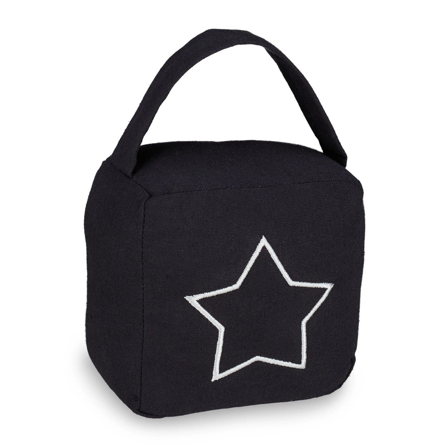 Relaxdays Türstopper Sack aus Polyester in Schwarz, sandgefüllt und freistehend, B/T/H: 18,5 x 14 x 10 cm - Bild 2