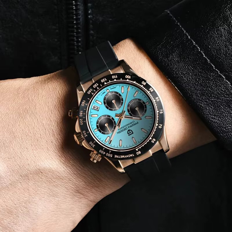 PAGANI DESIGN Chronograph, Quarz, Edelstahl, Saphirglas, 40 mm, Herren - Bild 3