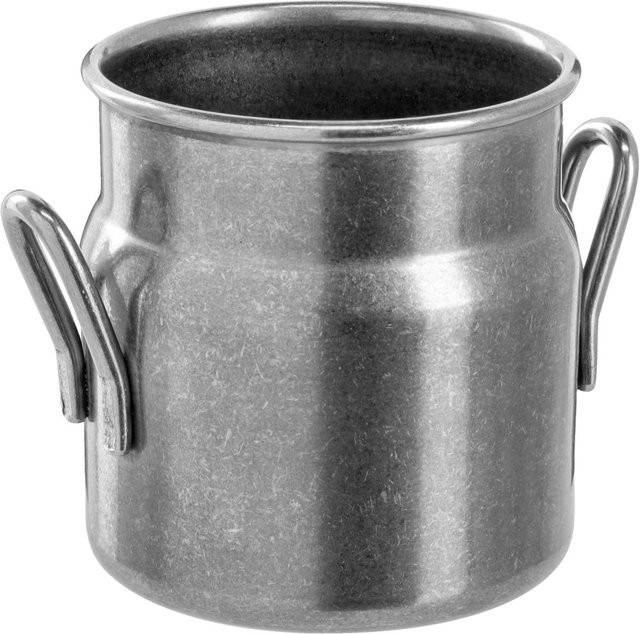 VEGA Mini Milchkanne Malino aus Edelstahl, Silber, 4er Pack, 90 ml, Durchmesser: 4,5 cm, Höhe: 5 cm - Bild 1