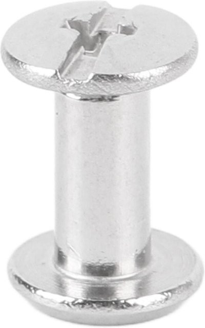 100 Stück Shoemst Schraubnieten M2 aus Edelstahl in Silber, Rund mit Flachkopf, B/T/H: 3 x 6 x 6 mm - Bild 1