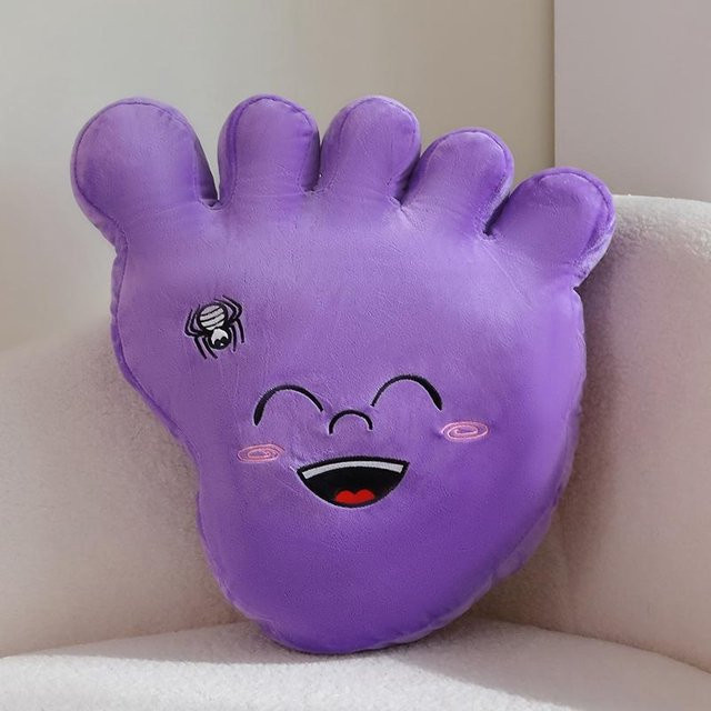 Yiran toy Kawaii Cartoon Große Füße Stofftier Plüschtier Puppe, 50cm, Lila - Bild 1