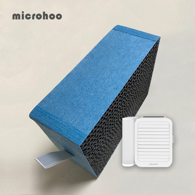 Microhoo Tragbare Mini-USB-Klimaanlage in Schwarz mit Kühl- und Befeuchtungsfunktion und Touchscreen - Bild 1