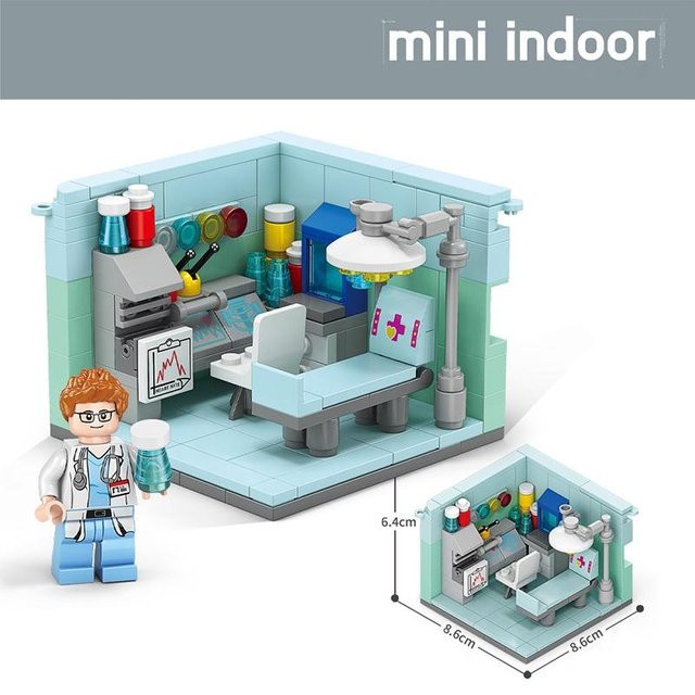 MagicMonkey 8 in 1 Träume Haus Rennfahrer Auto Arzt Maler Musiker Wissenschaftler Konditor Kameramann Astronaut, Bausteine Kit, Ziegel Modell Spielzeug - Bild 1