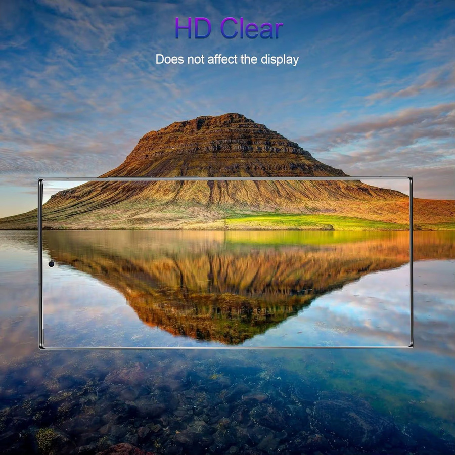 Samsung Galaxy S23 Ultra Displayschutzfolie aus gehärtetem Glas, transparent, 1/4 Stück - Bild 3