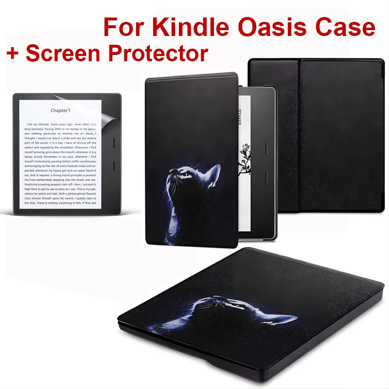 Moboons Schutzhülle aus PU-Leder für Kindle Oasis 10. Generation, Buchumschlag mit Auto Sleep/Wake Funktion - Bild 5