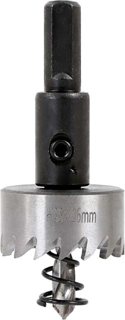 Wiltec Lochsäge HSS Bohrkrone in Silber mit Durchmesser 26 mm - Bild 1