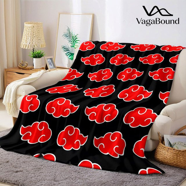Beast Kingdom Flanelldecke Anime Red Cloud Design in Rot, weich und warm für Couch und Dekoration - Bild 1